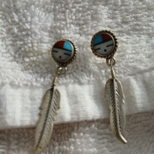 Artistic Feather Dangle Earrings